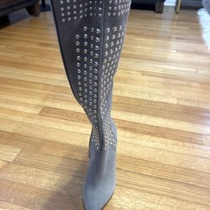 Size 7 Swede, knee-high boots